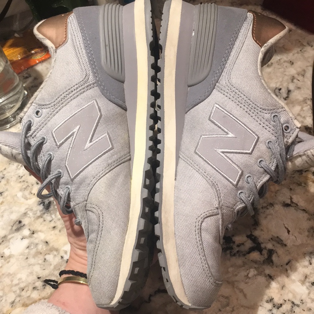🔥RARE new balance 574 grey sneakers